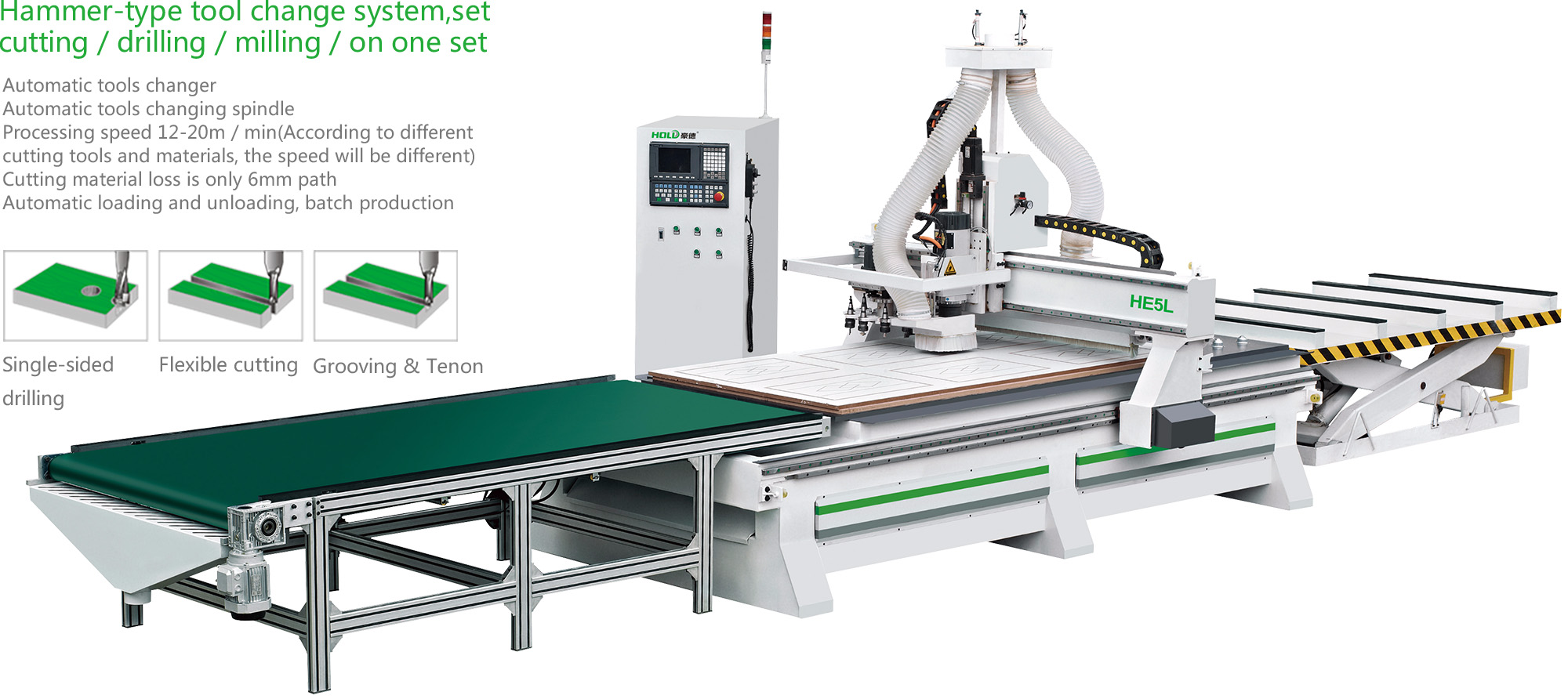 HE5 CNC cutting machine (CNC machining center)